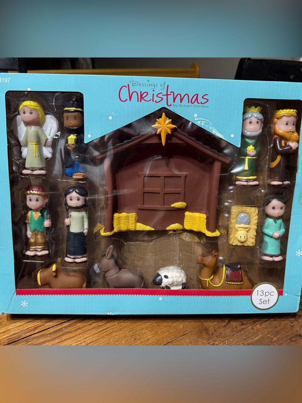Nativity Playset - Brown & Yellow